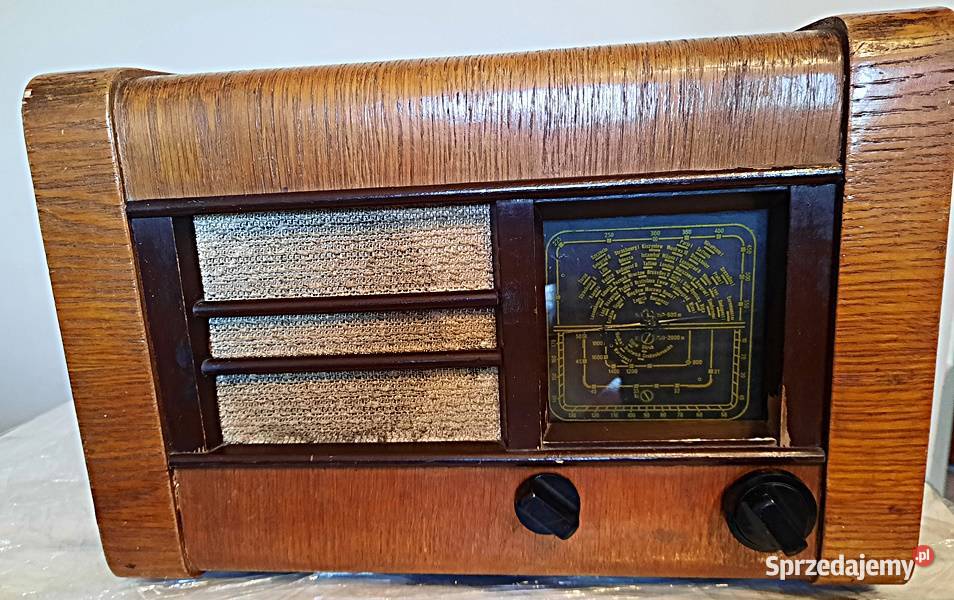 Radio zabytkowe Pionier U drewniana obudowa Ostrów Wielkopolski