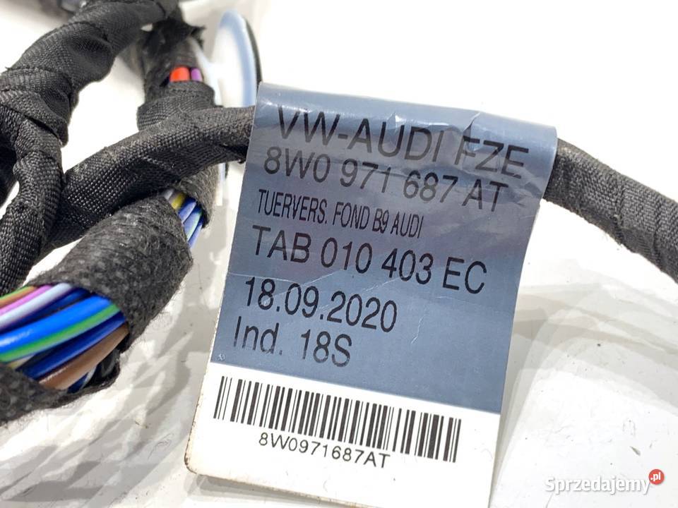 WIĄZKA DRZWI TYŁ PRAWY AUDI A4 B9 TAB010403EC 20 osobowe