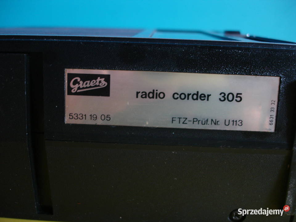 Radiomagnetofon GREATZ RADIOCORDER 305 lubuskie Zielona Góra