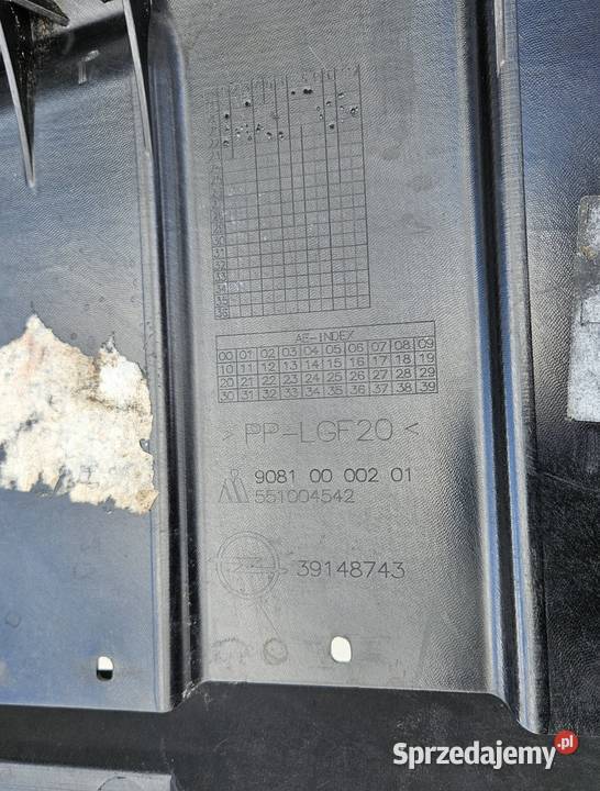 OPEL INSIGNIA B LIFT PŁYTA OSŁONA POD ZDERZAK osobowe wielkopolskie