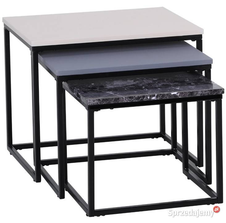 Zestaw 3częściowy stolików kawowych Brzesko