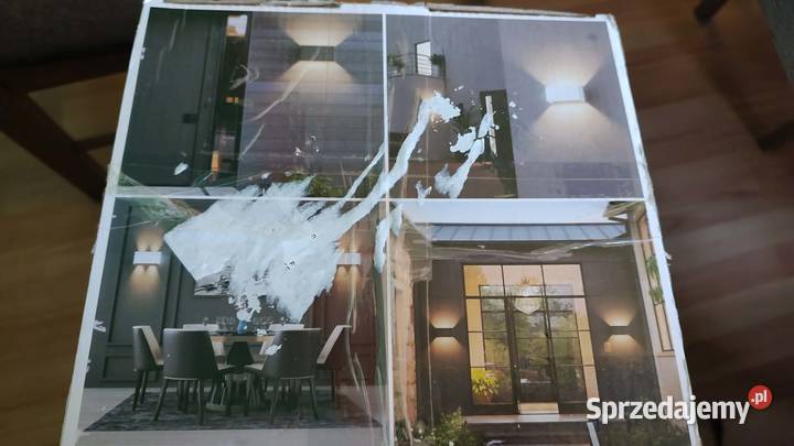 nowoczesny aluminiowy kinkiet ścienny LED Książ Wielkopolski