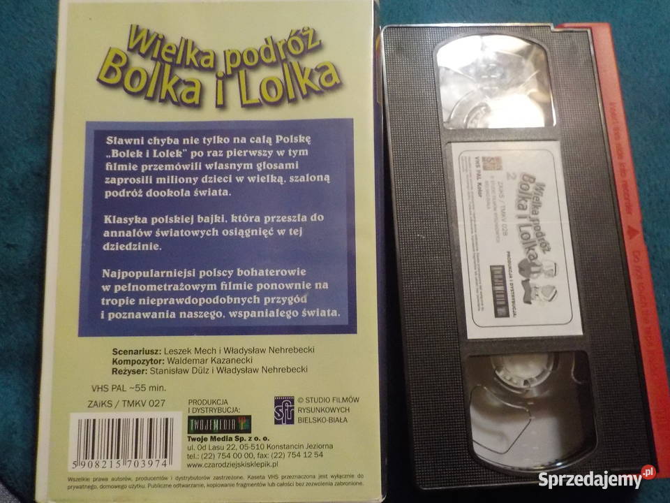 Wielka podróż Bolka i Lolka 2xVHS Sopot