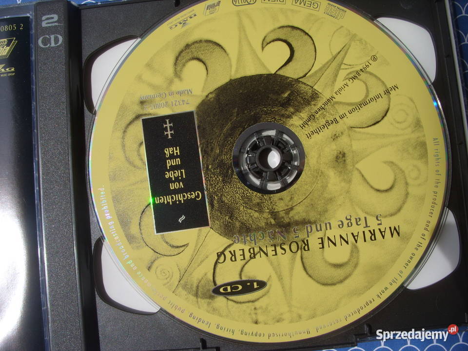 Plyta CD MARIANNE ROSENBERG5 Tage 2 CD 1994 Wołów