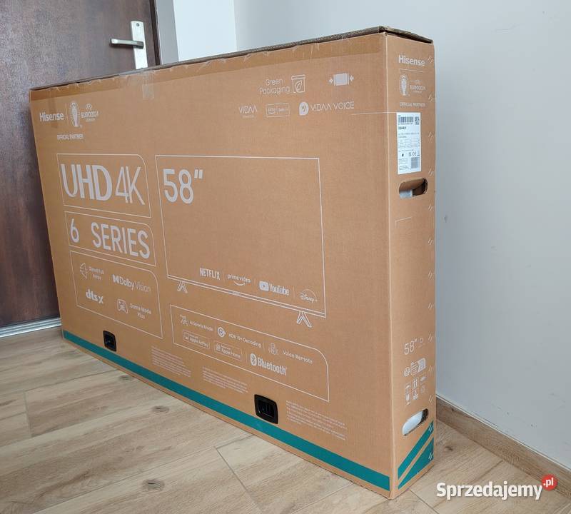 Telewizor HISENSE 58A6K 58 LED 4K VIDAA Dolby Elektronika Płock