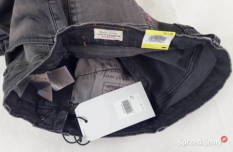 Jeansy męskie Levis Skinny Taper szare nowe oryg Tarnowskie Góry