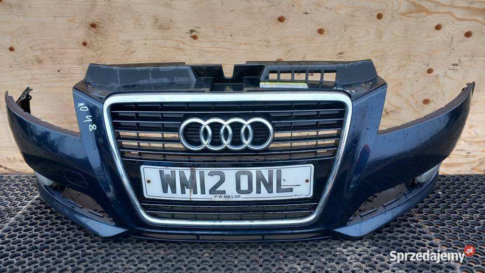 AUDI A3 8P LIFT ZDERZAK PRZÓD LZ5J HALOGEN osobowe Zbierkowo