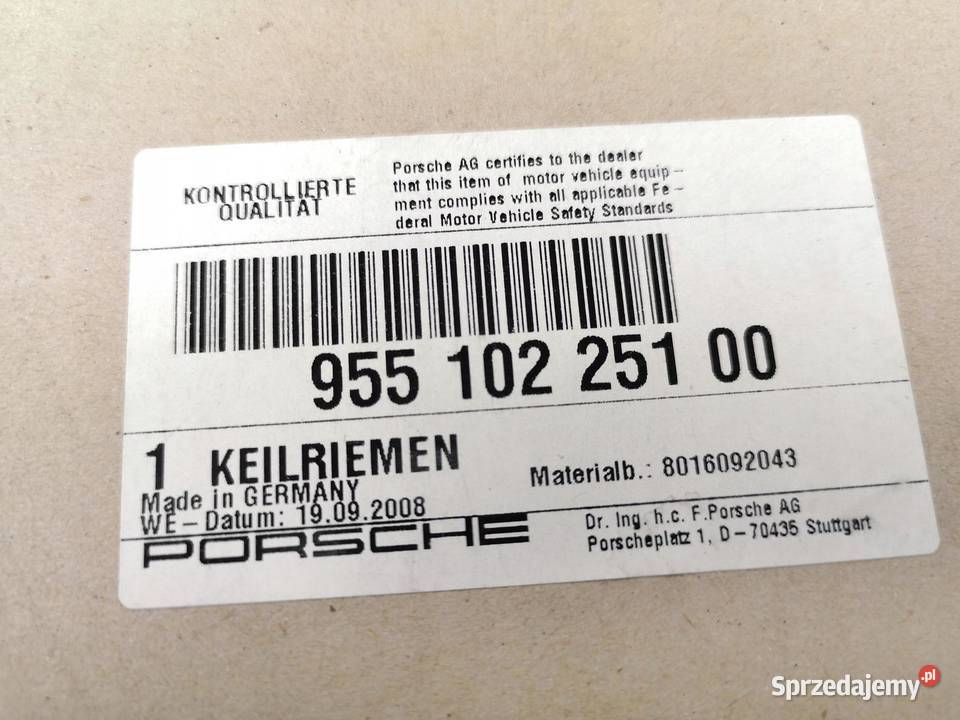 PASEK KLINOWY PORSCHE CAYENNE 48 PANAMERA Łączniki stabilizatorów lubelskie