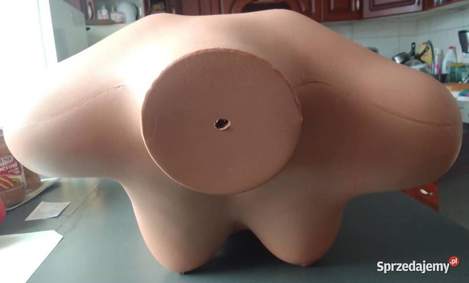 Manekin Tors Damski Długi Beżowy Plastik