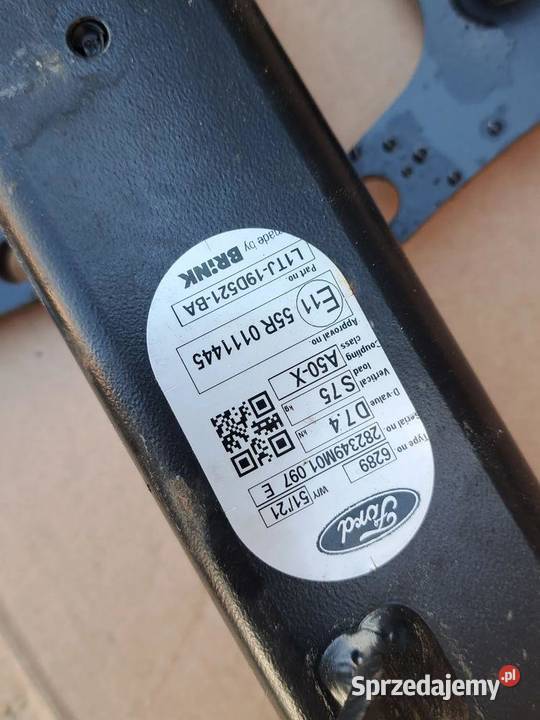 hak holowniczy Ford Puma II L1TJ19D521BA