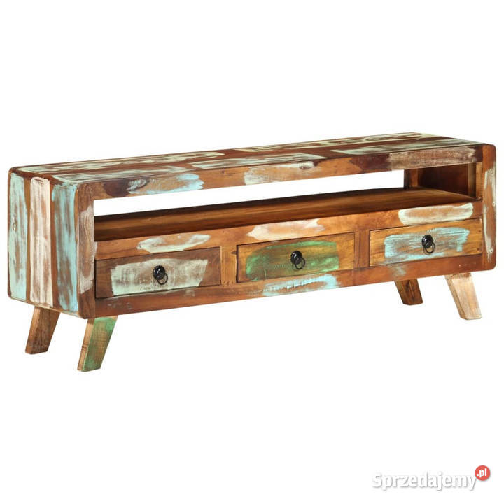 Szafka pod telewizor kolorowa 110x30x40 drewno z Warszawa