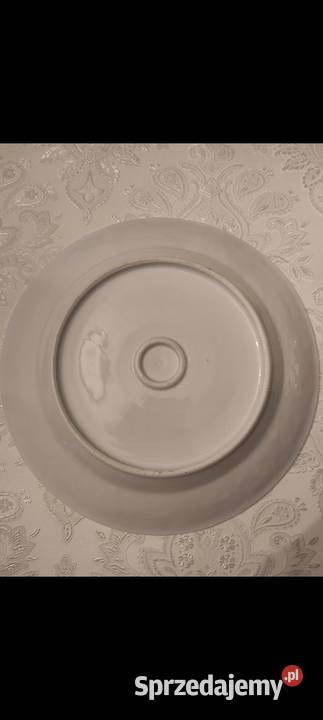 Duża piękna patera z reliefowanym brzegiem 32 sprzedam