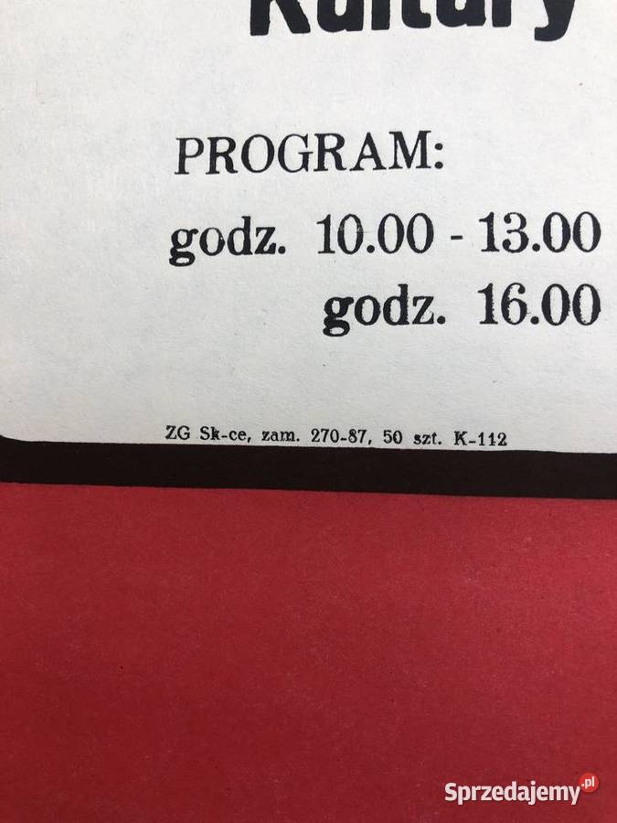 Plakat wojewódzki dom kultury w Skierniewicach Łowicz