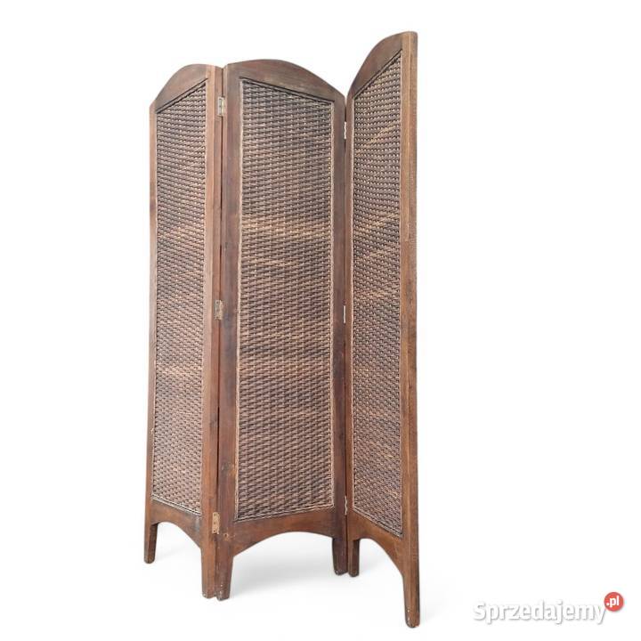 Drewniany parawan obustronny 3częściowy Meble wielkopolskie Suchorzew