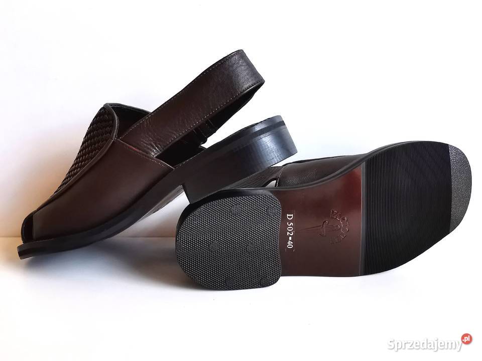 7075 CESARE PACIOTTI wygodne brązowe skóra 40 Kędzierzyn-Koźle