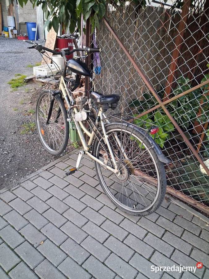 Rower z silnikiem spalinowym drugi nowy Pojazdy elektryczne i spalinowe Wichowo sprzedam