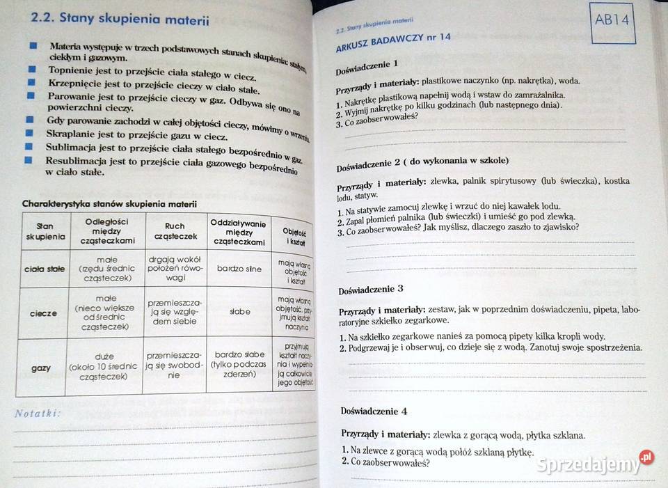 Ciekawa fizyka Cz 1 Dziennik badawczy ucznia Chełm sprzedam