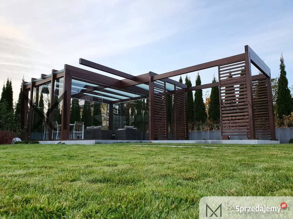 Zadaszenia tarasowe Nowoczesna altana Szklany Sieradz