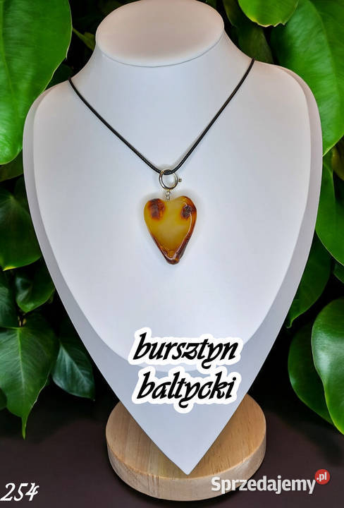 Serce z bursztynu BURSZTYN bałtycki serduszko