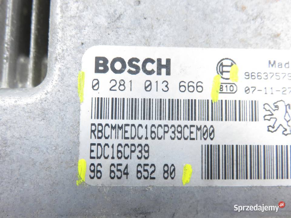 STEROWNIK CITROEN CCROSSER 22 HDi 9665465280