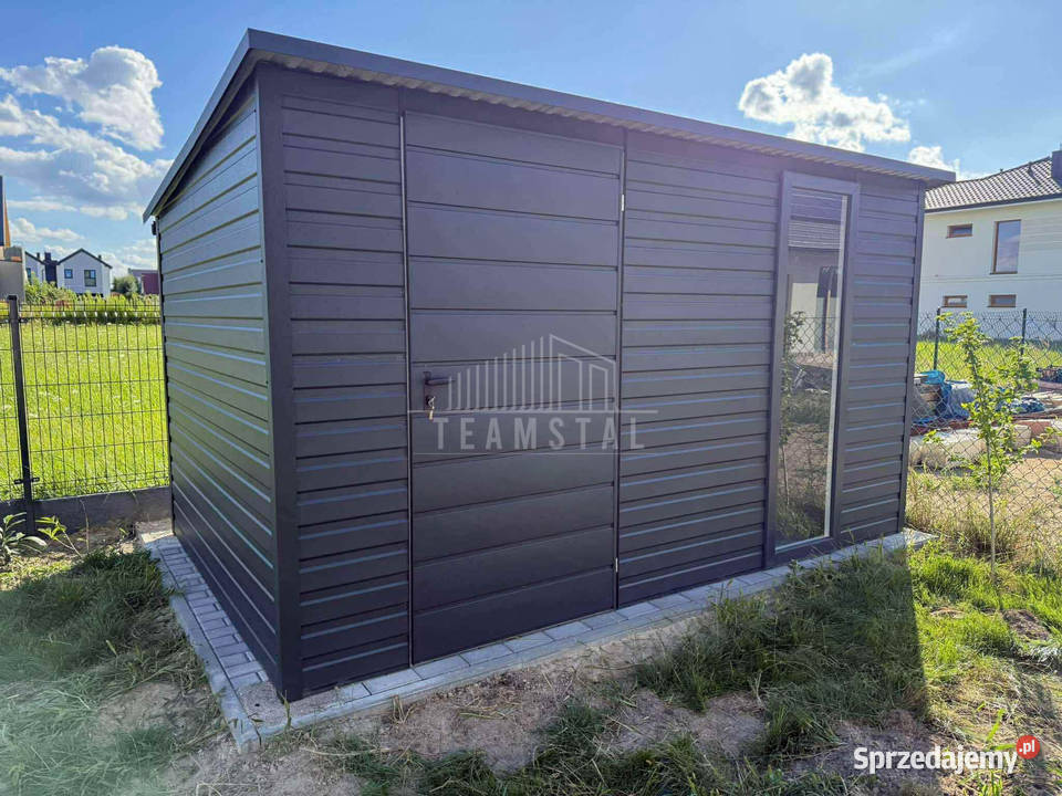 Schowek Domek 35x2m drzwi okno rynna dach TS1140 podlaskie Hajnówka