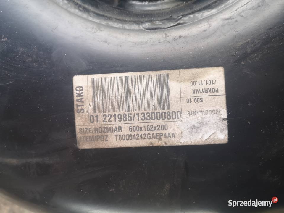 Zbiornik LPG Stako toroidalny 42L bez osobowe Elementy instalacji LPG Spytkowice sprzedam