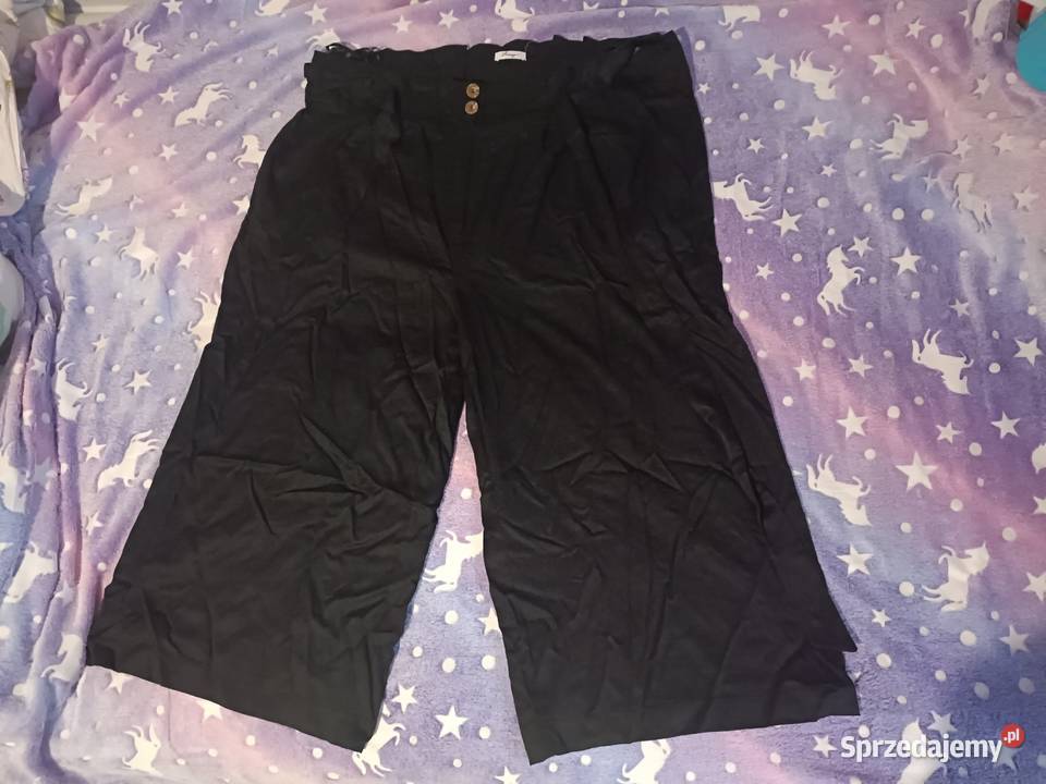 Szerokie czarne spodnie damskie Sheego 52 Spodnie Kwidzyn sprzedam