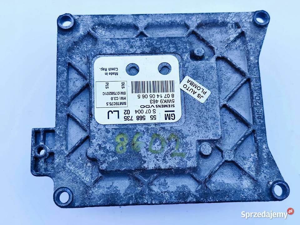 Opel Zafira B STEROWNIK KOMPUTER SILNIKA 16
