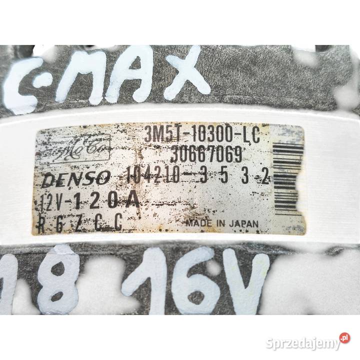 ALTERNATOR Ford C Focus MK2 18 16V 3M5T10300LC lubelskie Chełm