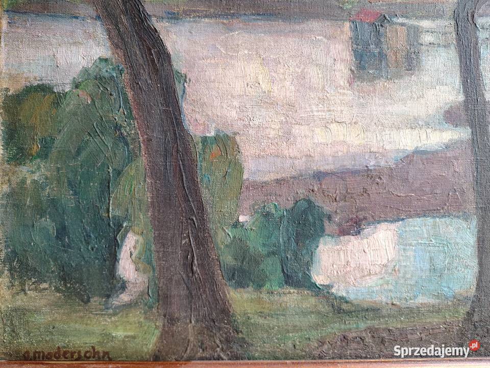 Stary obraz olejny Kartuzy