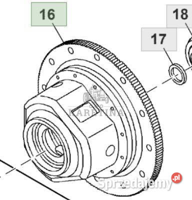John Deere 8360R Obudowa Mechanizmu Różnicowego Jastrzębniki