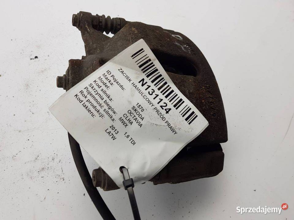 ZACISK HAMULCOWY PRZÓD PRAWY SKODA OCTAVIA III Lipno