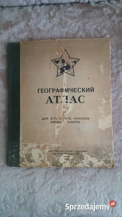 Atlas Geograficzny ZSRR z 1948 roku Warszawa