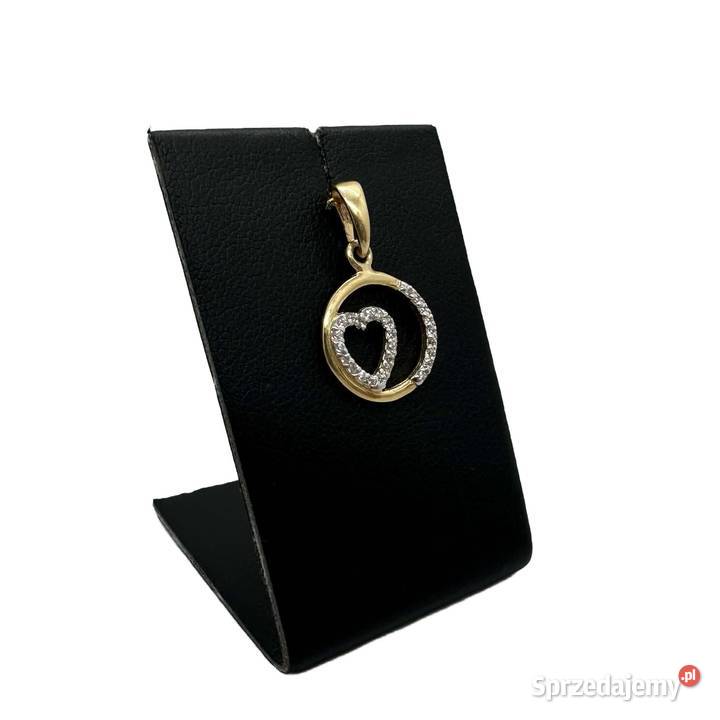 Nowa złota zawieszka pr 585 104g Serce