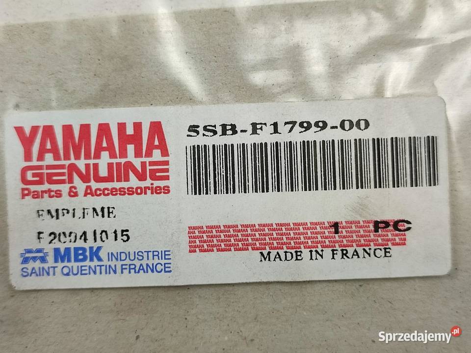 NAKLEJKA NA BOCZEK YAMAHA YQ50L 2004 5SB8 NOWA