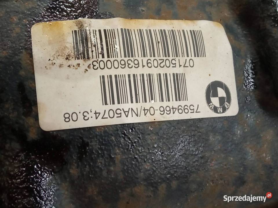 DYFERENCJAŁ MOST TYŁ 16 D 308 599466 Bmw Seria 1