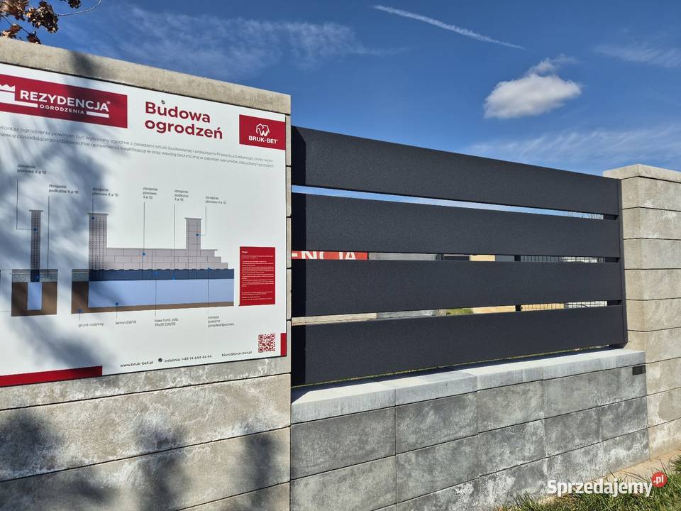 Przęsło ogrodzeniowe brama furtka Piotrowiec