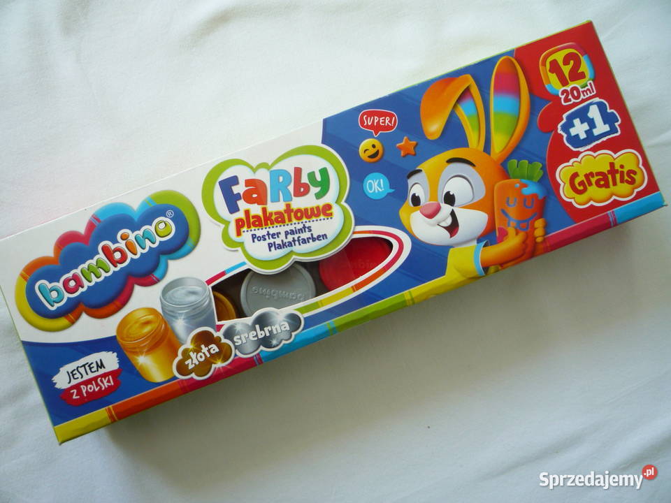 Nowe Bambino Farby plakatowe 20ml 121 Złota Szczecin