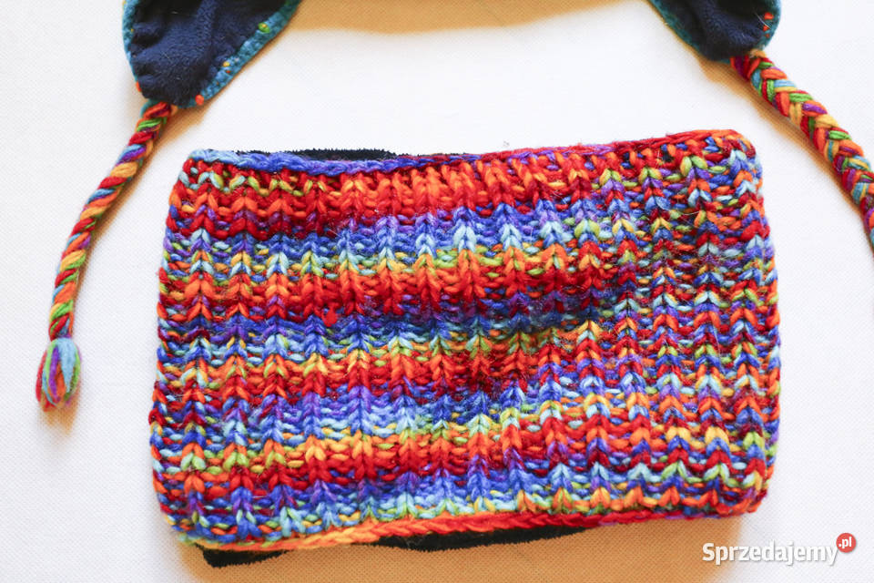 Komplet dziecięcy wełniany czapka i komin 7 lat+ pomorskie Gdańsk