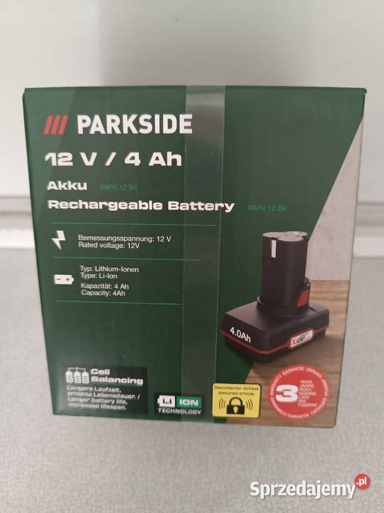 Akumulator 12 V 4 Ah PARKSIDE X12V Team opolskie Kędzierzyn-Koźle