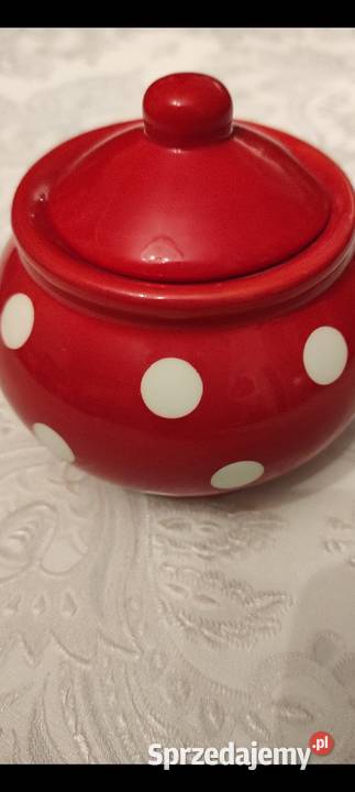 CUKIERNICA W GROCHY VINTAGE HAND MADE CERAMIKA Pabianice