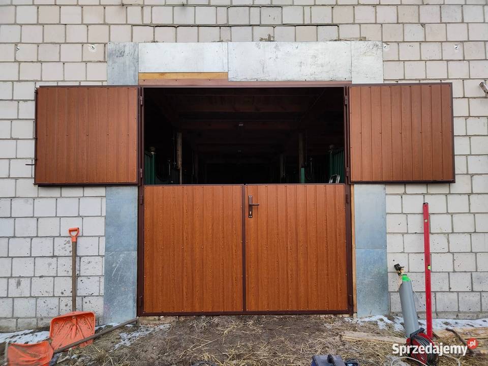 Bramy garażowe drzwi stalowe do stodoły obory Lublin