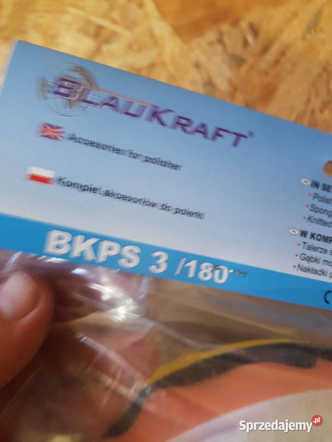 ZESTAW POLERSKI 180mm GĄBKA FUTRO DYSK Z RZEPEM Głogowa