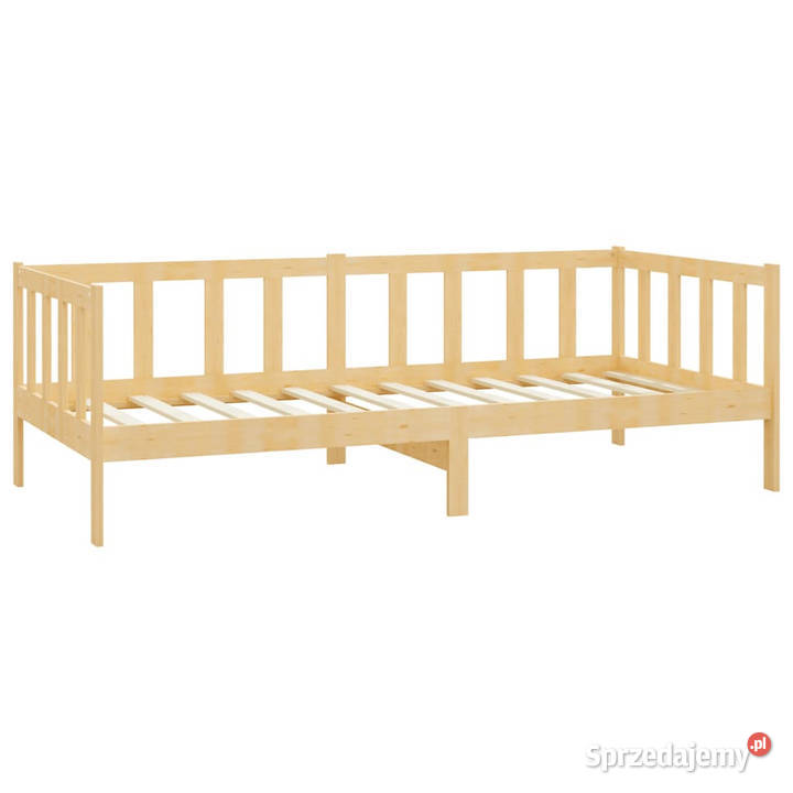 Łóżko dzienne z szufladami lite drewno sosnowe 98cm