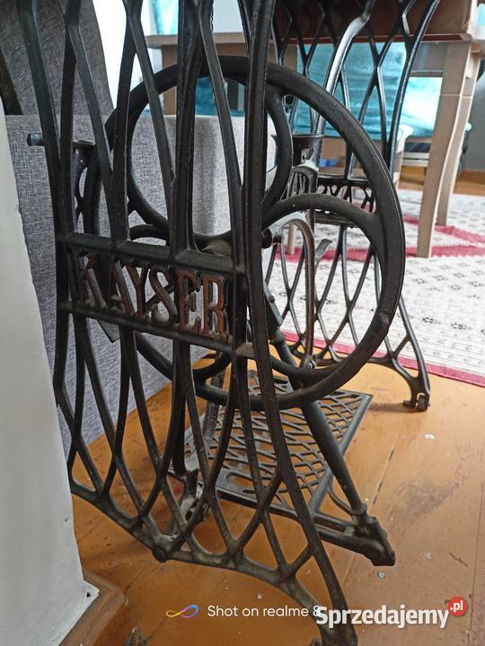 Stara maszyna do szycia kayser nogi stół Skarżysko-Kamienna