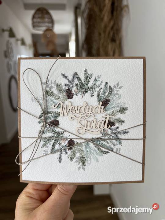 Kartki firmowe świąteczne Rękodzieło mazowieckie Warszawa