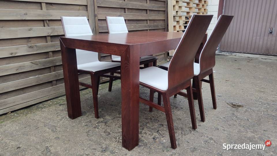 Komplet Paged stół rozkładany Cuba 4 krzesła mazowieckie Warszawa sprzedam