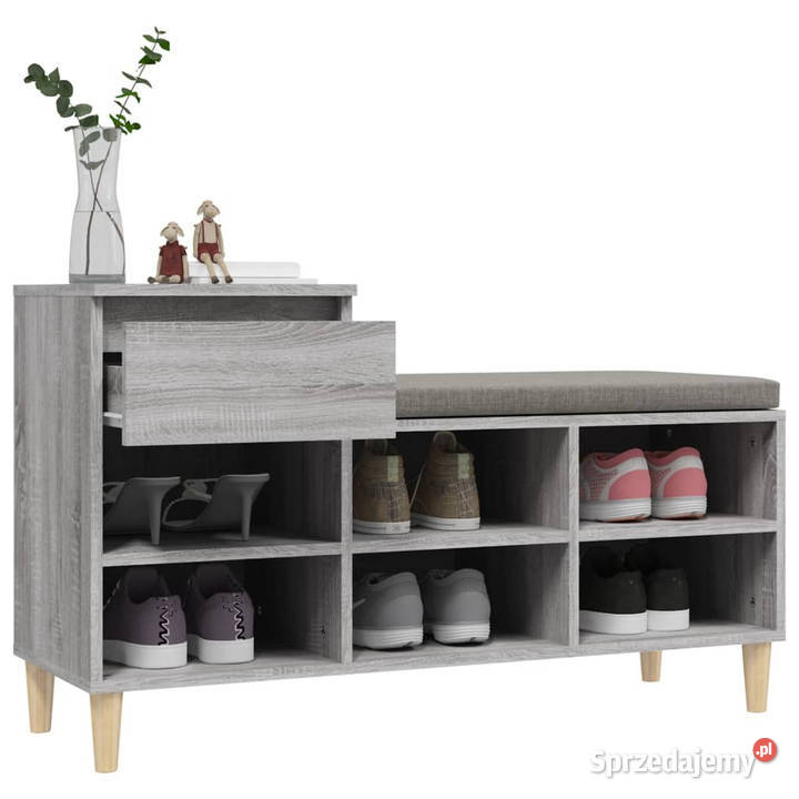 Szafka na buty szary dąb sonoma 102x36x60 Warszawa