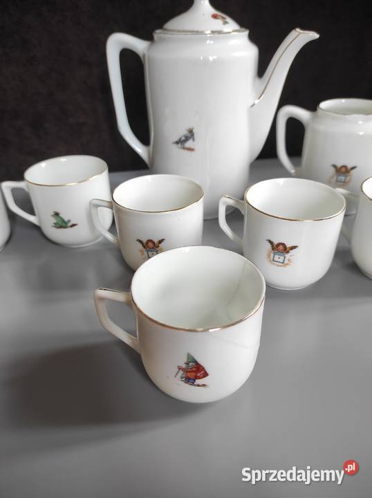 Stara porcelana dzieci elfy krasnale wróżki Legnica
