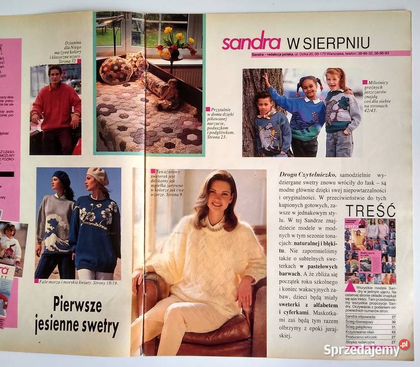 Modne Dzianiny Sandra 81993 Czasopisma sprzedam